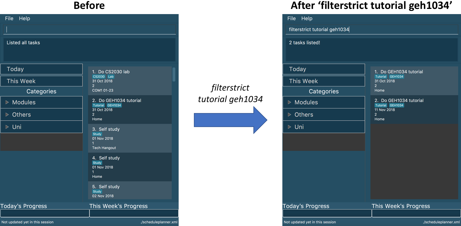 b a filterstrict tut geh